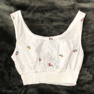 Kendall & Kylie Cotton Cropped sleeveless top Sz S